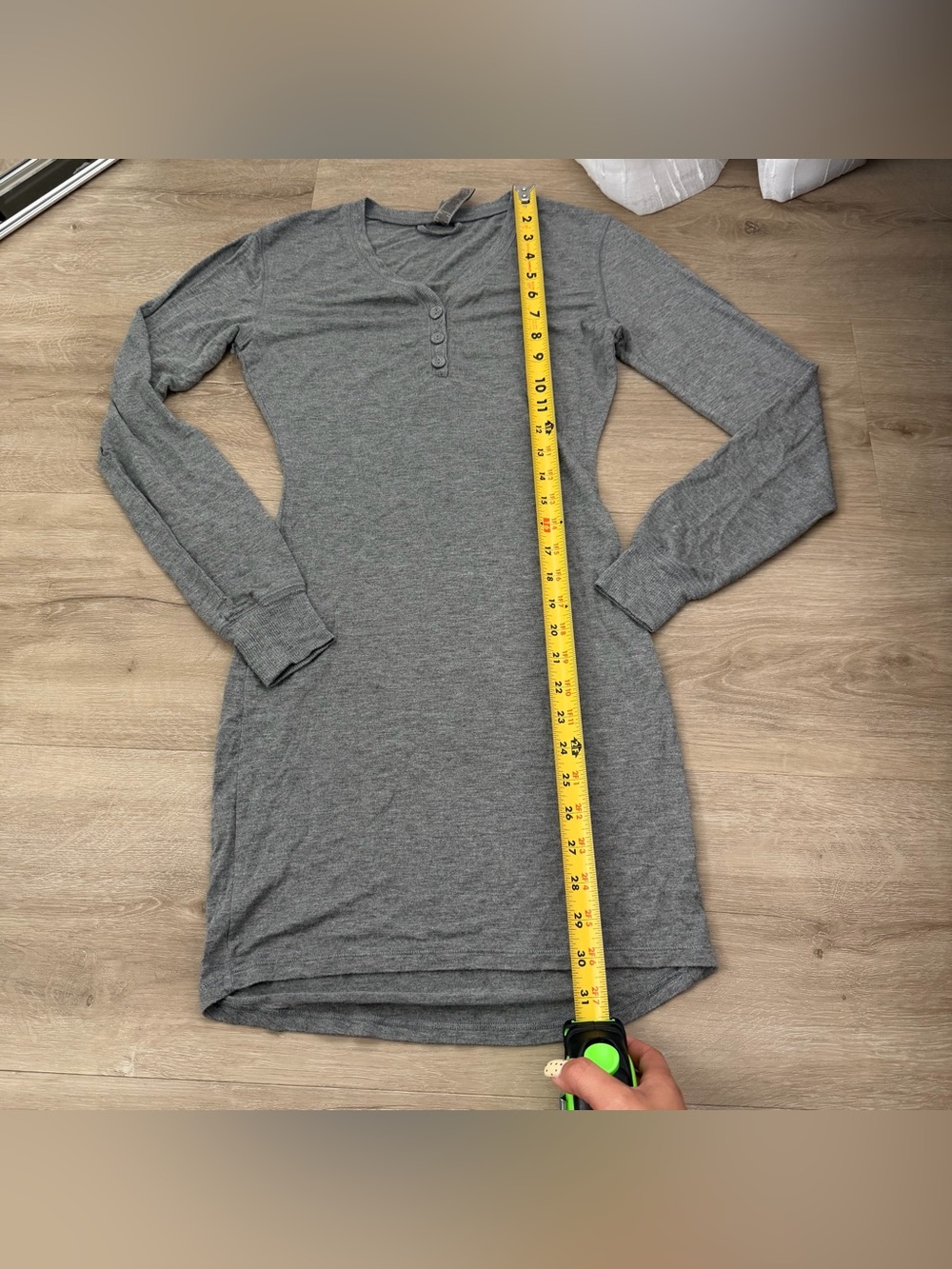 Skims Long Sleeve Henley Pajama Dress - Picture 2 of 6